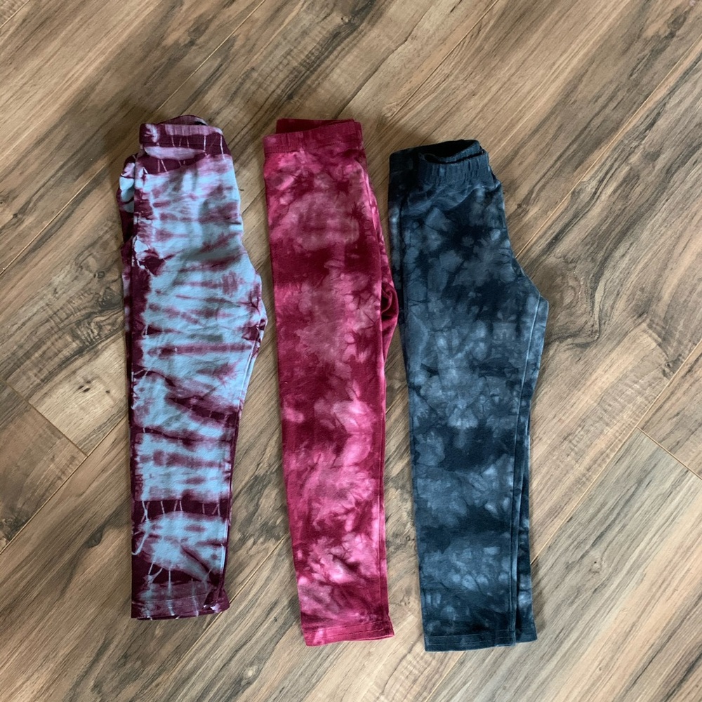 Toddler Chocolate Milke Tie Dyed Leggings